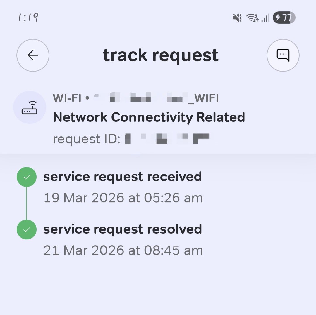 Sam_Mir_'s tweet photo. @Airtel_Presence It's been 5 days and I still haven't received any service. How can the service request be marked as 'Resolved' from your end? I have made numerous calls, but your team didn't pick up. Even after posting on X, there has been zero response.
@airtelindia #Airteldown #Nointernet https://t.co/9myb5EszX1