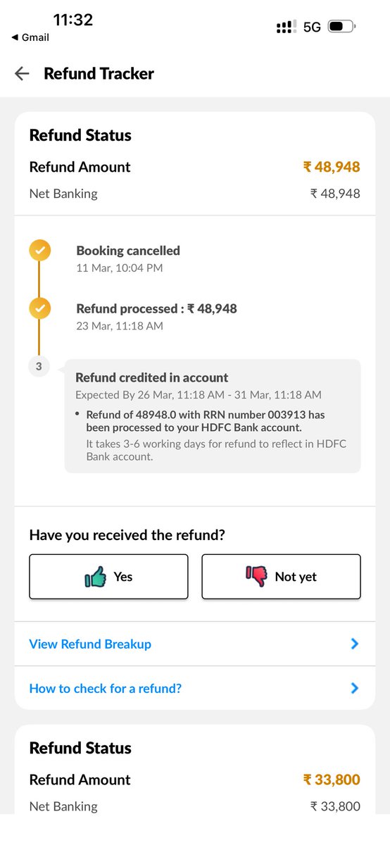 Im_Kp7619's tweet photo. @makemytripcare We r got message but its seems dedication for 5800 dedication which is not acceptable from our end @PMOIndia https://t.co/BOZNQaiEPa
