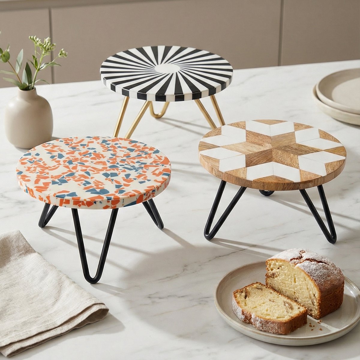 indianshelf's tweet image. Serve style with every detail 🍰 These handcrafted mini tables blend patterns, textures, and function to elevate your everyday dining and hosting experience.

#TableDecor #HandcraftedHome #ModernLiving #HomeEntertaining #DecorDetails #StylishLiving