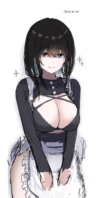 メイド文香描いてる('ω`)