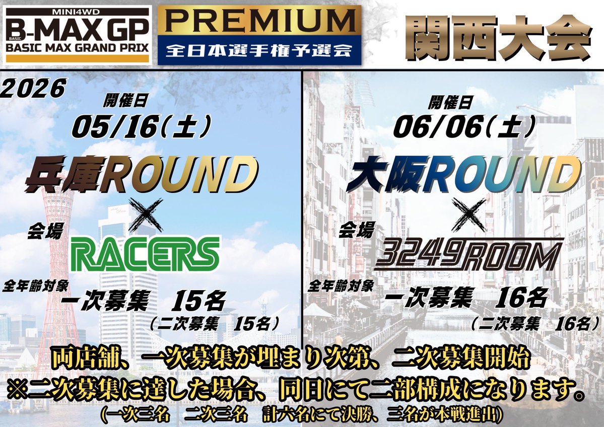 3249ROOM 大阪市 ミニ四駆ステーション tweet media