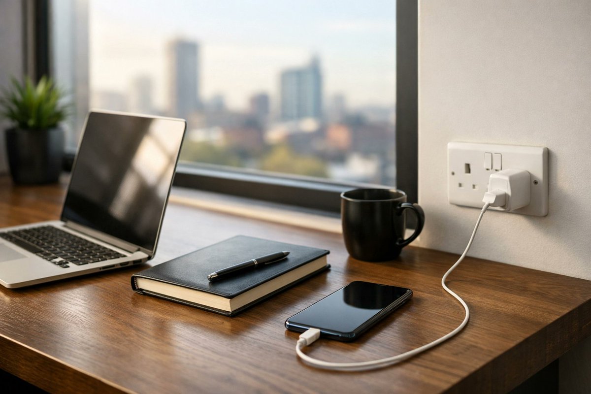 wessonandco's tweet photo. Back in the Midlands office after the weekend? 🚄

If you used public USB ports while travelling, 'juice jacking' is a risk. Pro tip: Always use your own wall plug or a data blocker to keep your business data safe.

Let's start the week secure! 🛡️

#CyberSecurity #WessonAndCo https://t.co/NFM8D6B3Nq