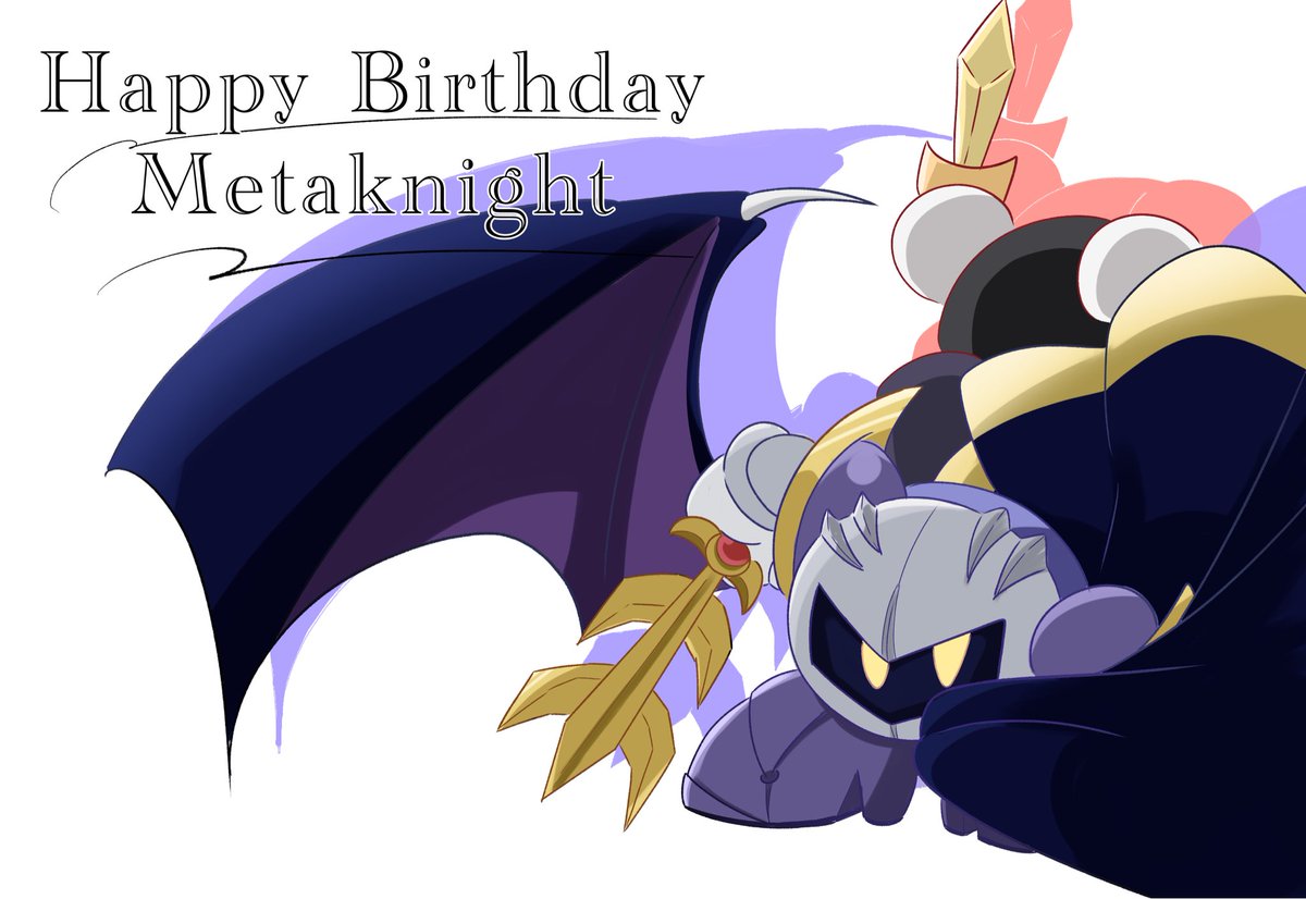 57_ut's tweet photo. 世界一かっこいい一頭身の日
The coolest one head body character’s birthday 

#カービィ #メタナイト #メタナイト誕生祭 
#メタナイト誕生祭2026 #星のカービィ #夢の泉の物語３３周年 #カービィイラスト #kirby #metaknight #星のカービィ夢の泉の物語 https://t.co/Ne7pj6U9hJ