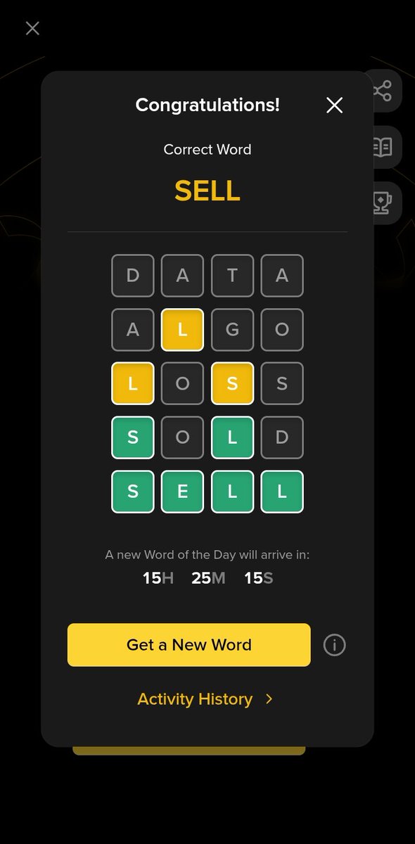 prouddog_'s tweet photo. I've just won binance word of the day, guys ...rate my performance https://t.co/7E1tph2QuB