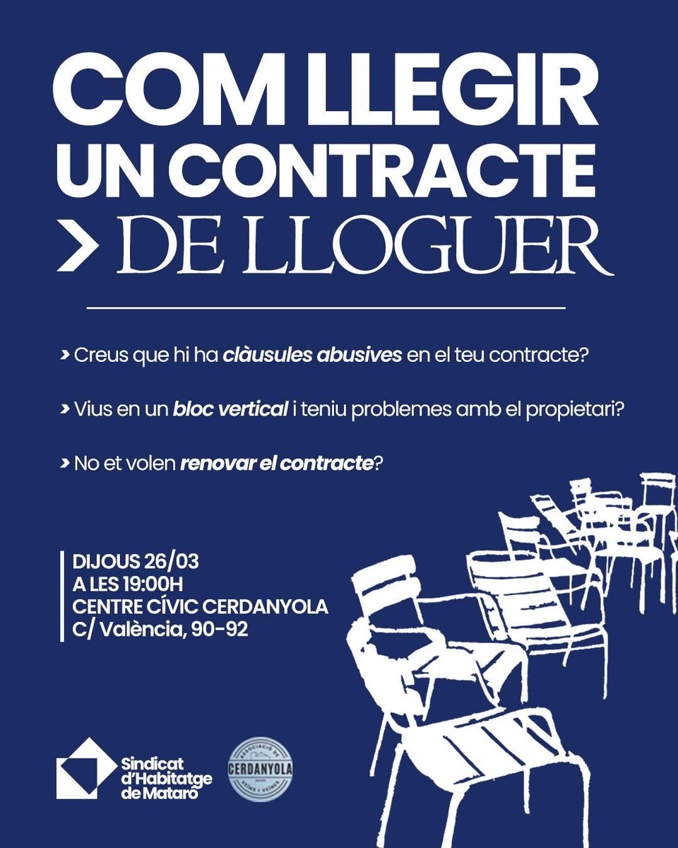 Sindicat d’Habitatge de Mataró tweet media