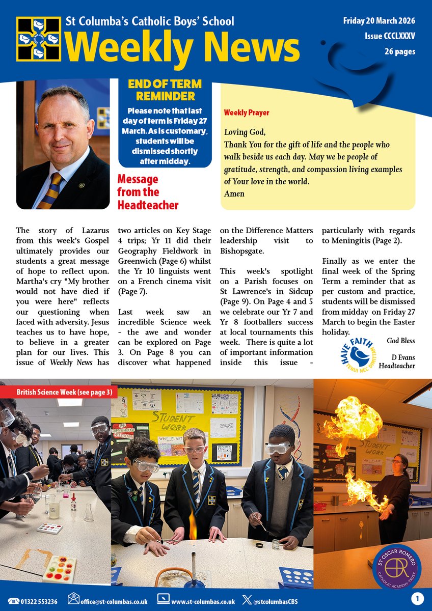 St Columba's tweet media