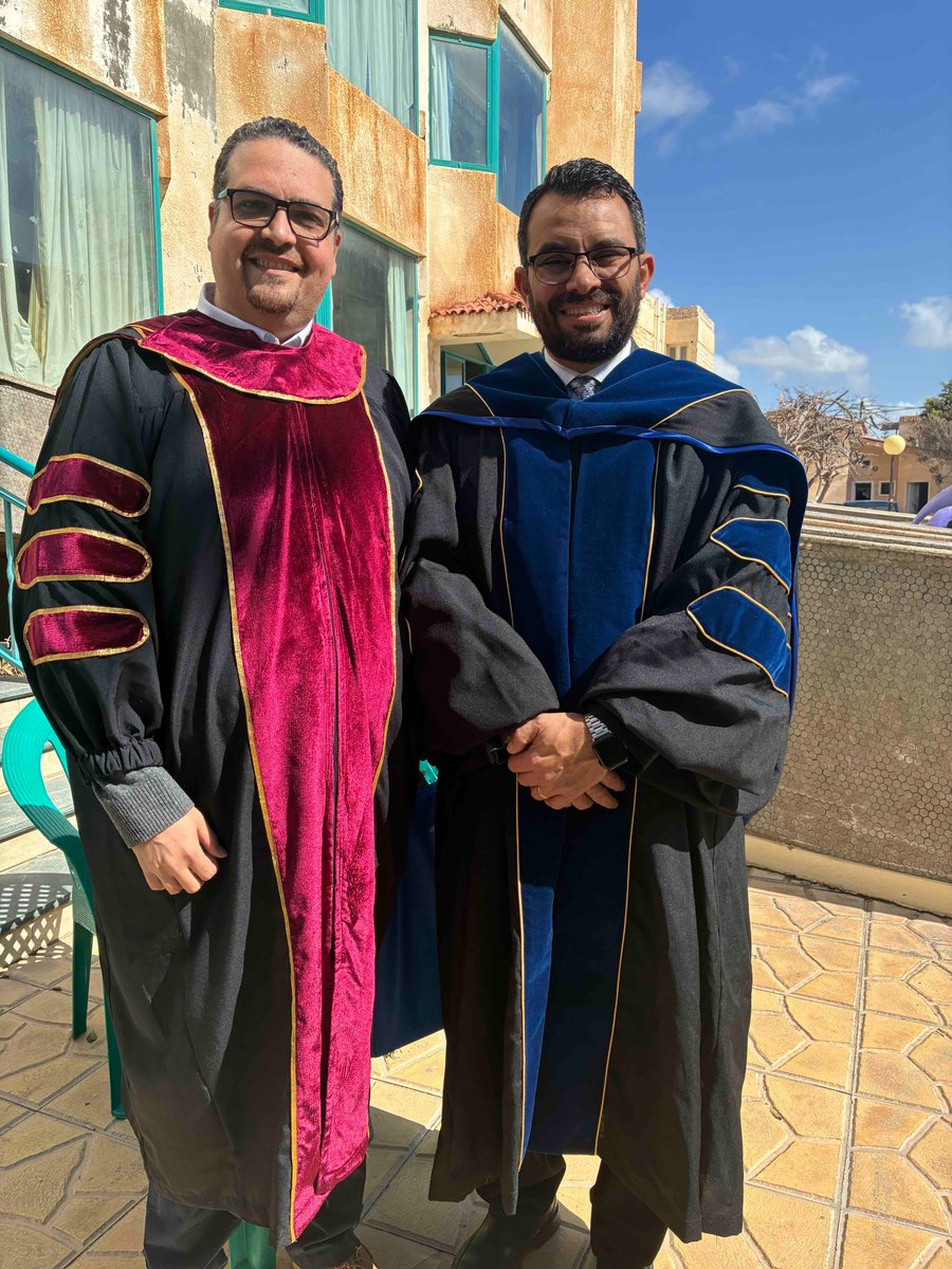 SherifAtef's tweet photo. Grateful to the Lord for a joyful and meaningful milestone. I had the privilege of supervising my first doctoral dissertation defense.

Congratulations to Dr. Mina Wagih on the successful completion of his DMin! His work on the spirituality of the Psalms and its interaction with contemporary spiritual trends in the Egyptian context is both timely and deeply needed. It is encouraging to see such careful, biblical, and theologically grounded research serving the church in our region.

Praying that the Lord will continue to use him for the strengthening of His people and the advancement of faithful, Christ-centered ministry.

Soli Deo Gloria.
