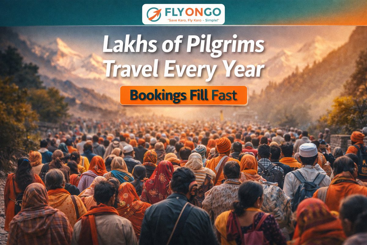 flyongo_travel's tweet image. 👥 Lakhs of pilgrims travel every year

⚠️ Bookings fill FAST

If you wait… you’ll pay more or miss out

#TravelSmart #HighDemand