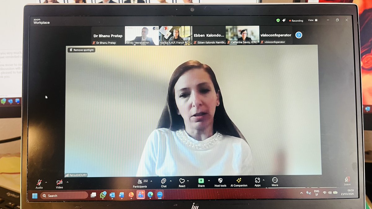 drbhanupratap's tweet image. Happening now: @IFRC SG @jagan_chapagain says "First Aid turns humanity into practical and lifesaving action" launching the global @IFRC #FirstAid, Resuscitation &amp;amp; Education Guidelines 2025, with over 250 participants. Happy to be moderating the event with @GFARC_IFRC colleagues.