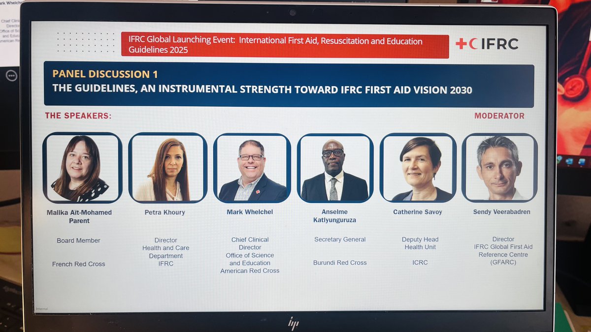 drbhanupratap's tweet image. Happening now: @IFRC SG @jagan_chapagain says "First Aid turns humanity into practical and lifesaving action" launching the global @IFRC #FirstAid, Resuscitation &amp;amp; Education Guidelines 2025, with over 250 participants. Happy to be moderating the event with @GFARC_IFRC colleagues.