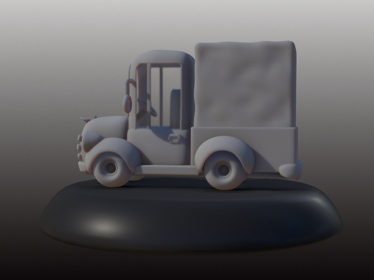 ProcreateFx's tweet photo. Nomad Sculpt 
Blockout - Hard Surface
A cute Truck - Car 
Workflow Video: https://t.co/5DU3zGeMuu
#nomadsculpt #sculpting #hardsurface https://t.co/Ea6aFPBHmr
