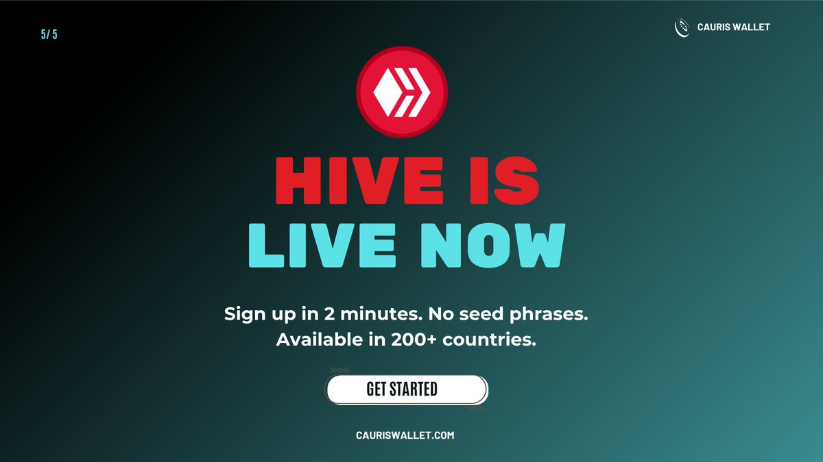 CaurisWallet's tweet photo. $HIVE is live on Cauris Wallet right now.
Sign up in 2 minutes
👉 (Link in Bio)
#CaurisWallet #Hive #HBD #HiveBlockchain #Web3 #DeFi https://t.co/QdTZs3JQdP