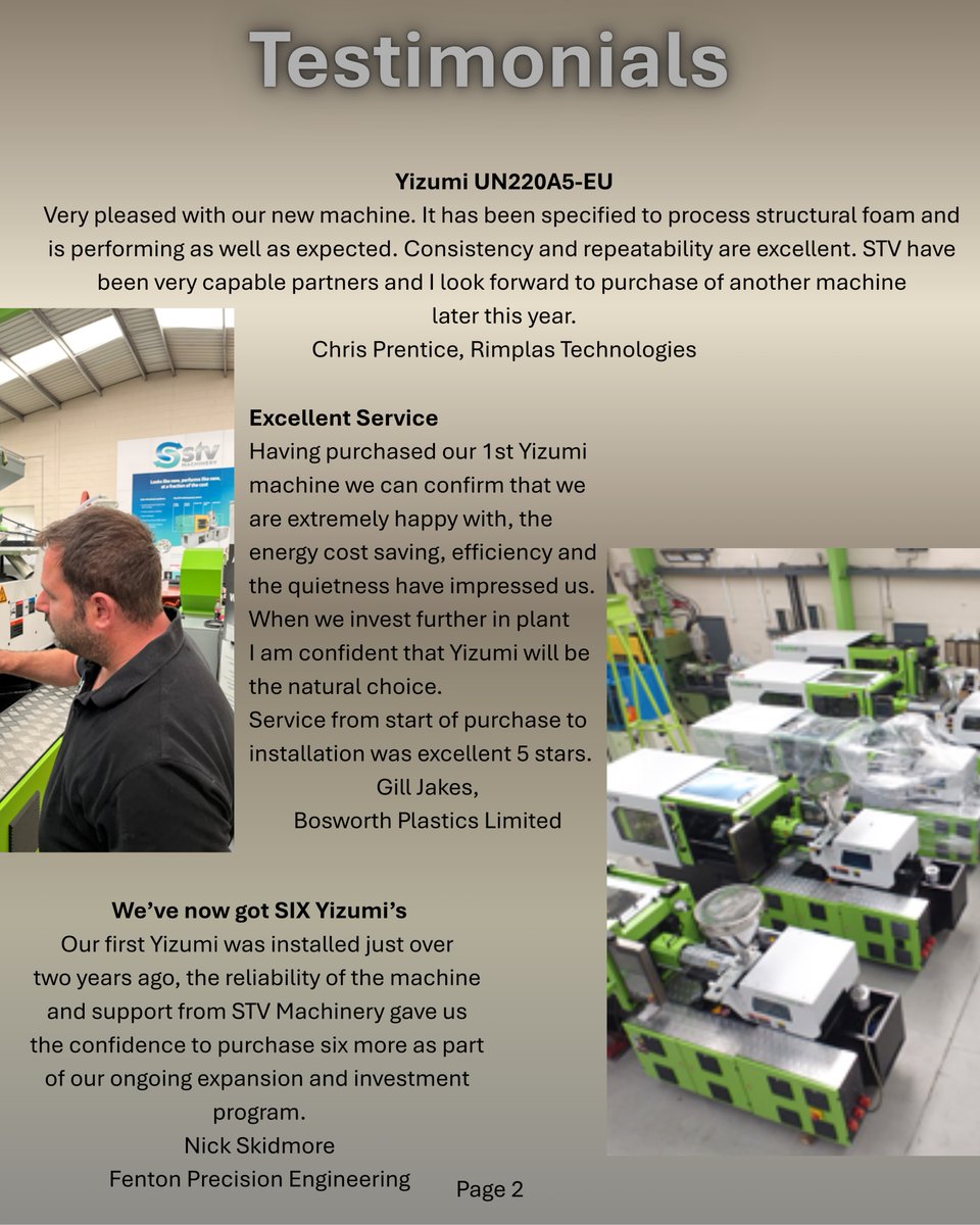 STVmachinery's tweet photo. Don’t just take our word for it—hear it from our customers
We’re proud to share testimonials from people who have experienced the results firsthand💚
#STVMachinery #InjectionMoulding #UKPlastics #Plastics #UKMFG #PlasticsUK #Serviceandsupport #PlasticsIndustry #BritishPlastics https://t.co/bzkH6dFIFd