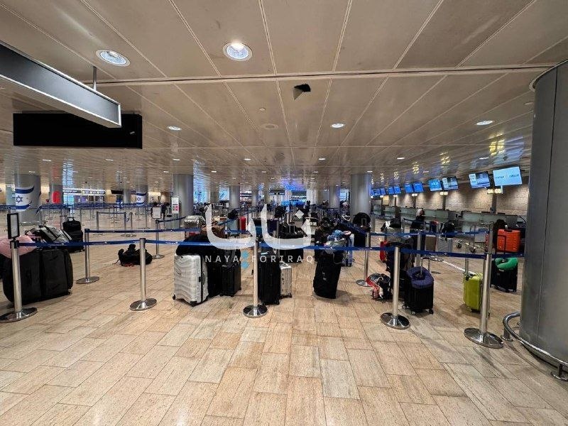 jacksonhinkle's tweet photo. 🚨🇮🇱🇮🇷 BREAKING: All Zionist passengers at Ben Gurion Airport were EVACUATED to shelters following the arrival of Iranian missiles https://t.co/w1nlgnxU0d