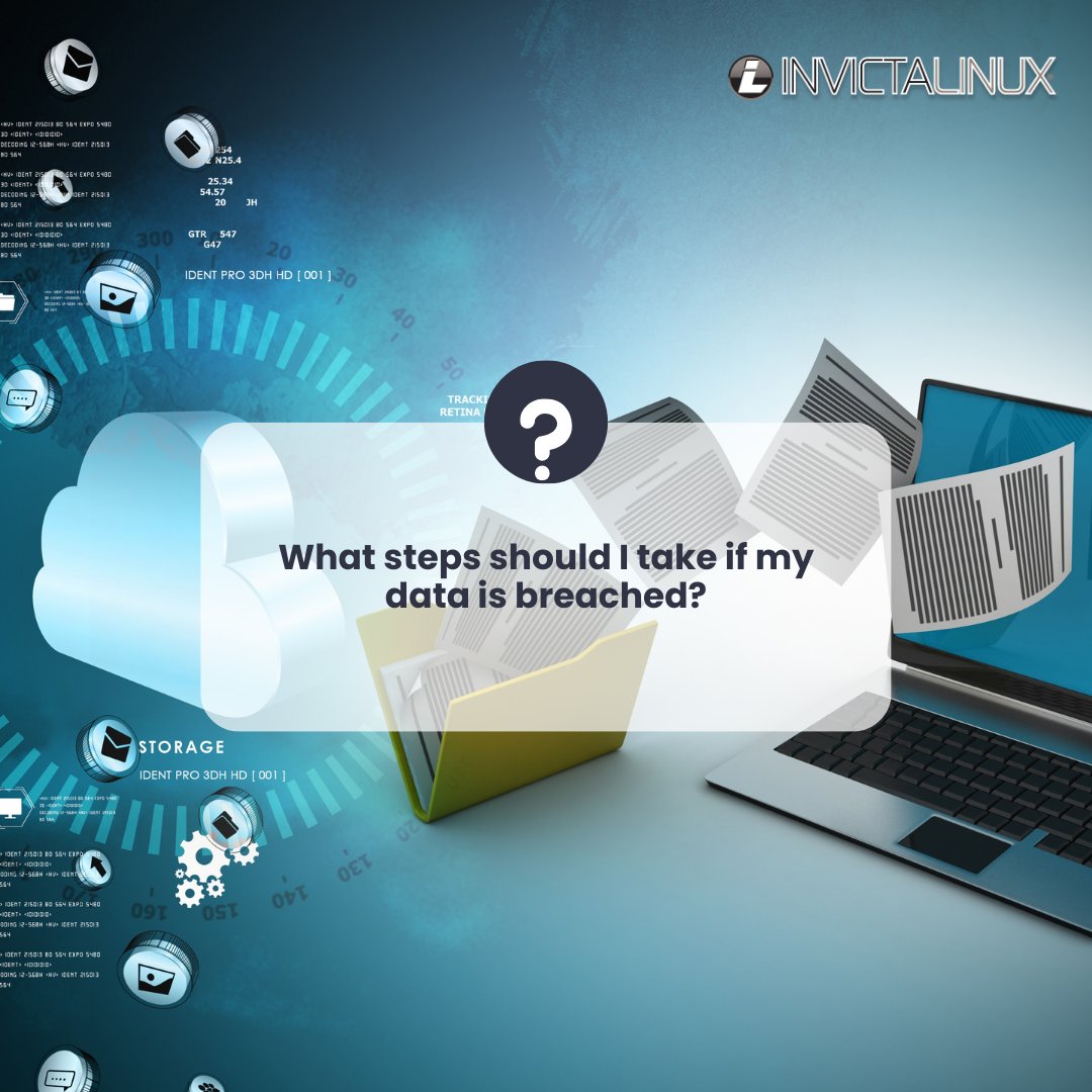 Invictalinux's tweet photo. We recommend this article published by the ICO on the steps you can take if your personal data has been compromised online | What steps should I take if I have experienced a data breach? 👉 https://t.co/A0dLX2iWgl https://t.co/aHRalo5ZNo