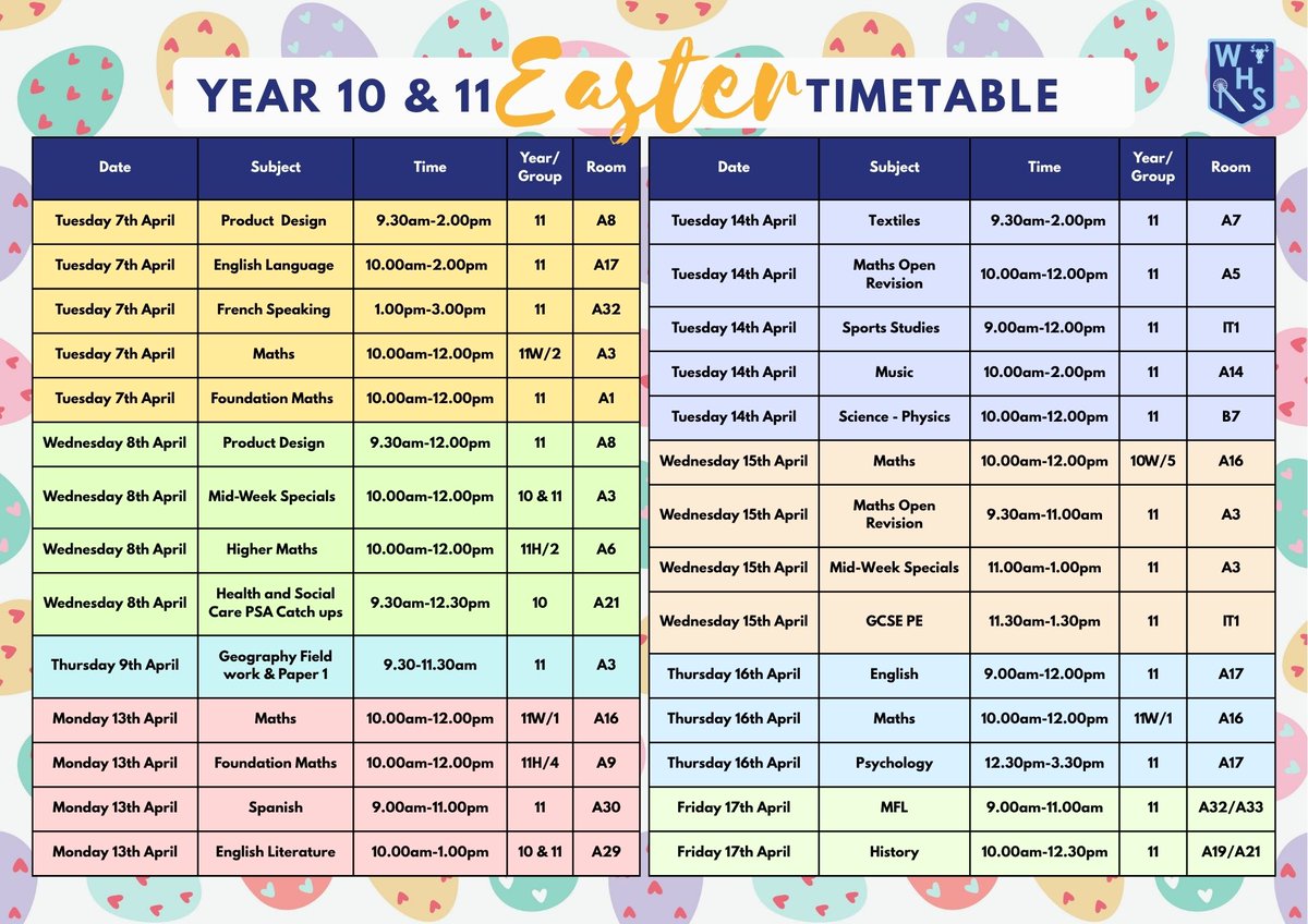 WesthoughtonHS's tweet image. Reminder of the revision sessions on in school over the 2 week break, we can't wait to see our Year 10 and 11 students make the best use of all these sessions. #revision #neverstoplearning #easterschool