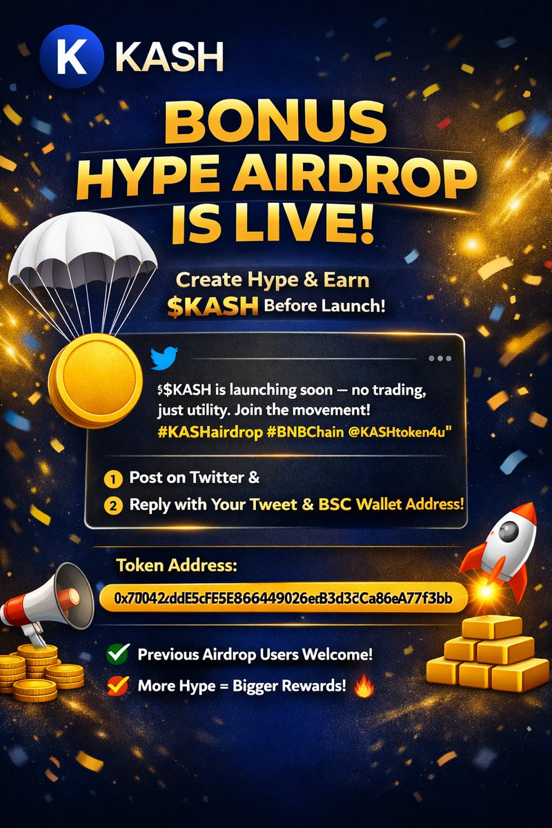 KASH token tweet media