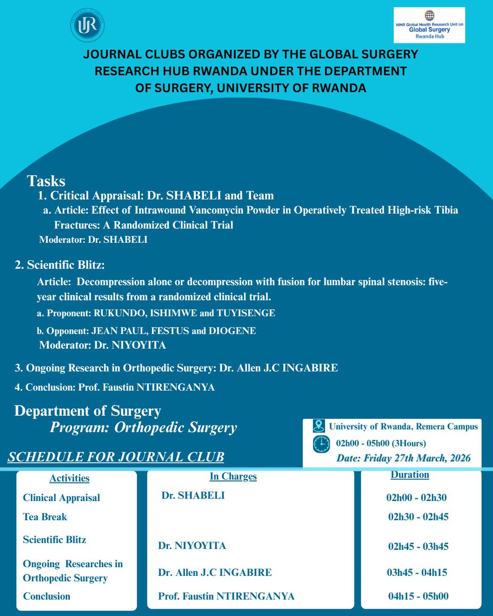 Global Surgery Research Hub Rwanda tweet media