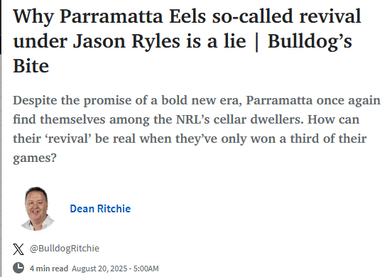 LeagueEyeTest's tweet image. Parramatta are now 5-1 with a +50 point difference since this article was written (7-1 &amp;amp; +90 if you include the pre-season)

Thanks to @mitchclarke1 for reminding me to check on this
