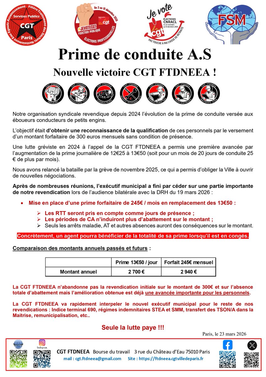 CGT FTDNEEA PARIS tweet media