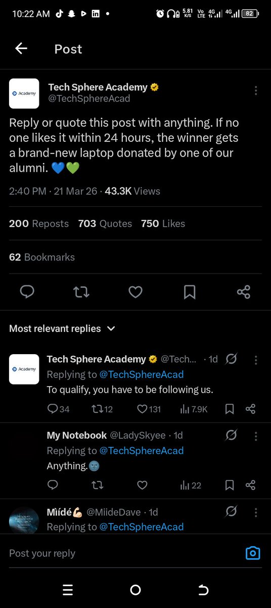 LadySkyee's tweet photo. @TechSphereAcad I won?????😭😭😭😭 https://t.co/wEGr0hOUk5