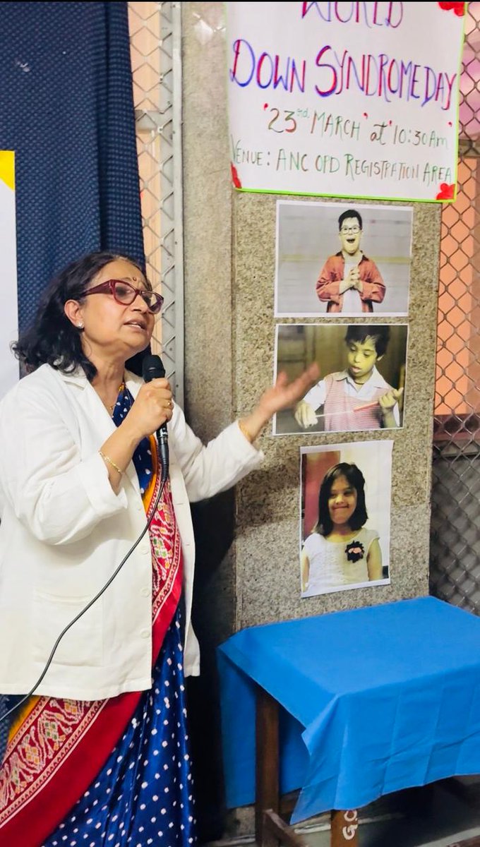SJHDELHI's tweet photo. On the occasion of “World Down Syndrome Day”, Department of Obstetrics and Gynecology, VMMC & Safdarjung Hospital conducted a highly successful public forum in the Gynae OPD to observe World Down Syndrome Day in the presence of Director Dr Kavita Sharma , MS Dr Charu Bamba, Addl MS Dr Tilakraj, HOD Dr Bindu Bajaj, Fetal Medicine faculty Dr Sumitra Bachani and other senior faculty.
The event focused on empowering expectant parents and families with knowledge regarding prenatal screening & specialized care required for children with Down Syndrome.