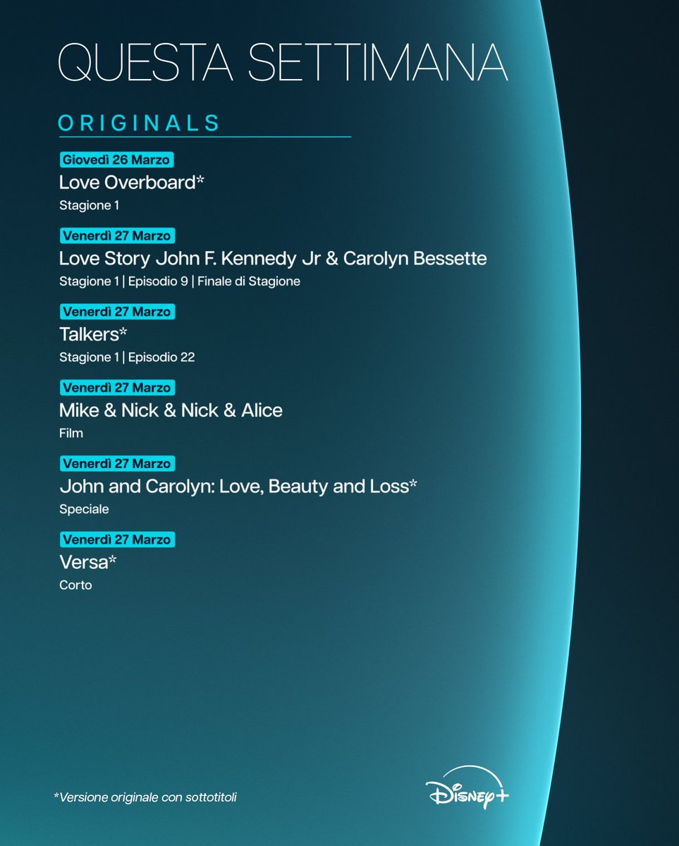 Disney+ IT tweet media