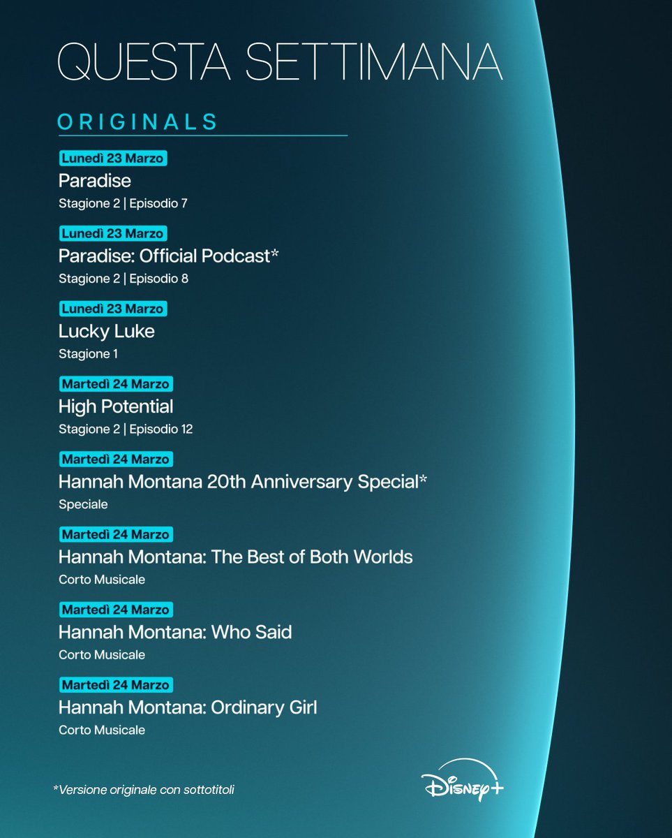 Disney+ IT tweet media