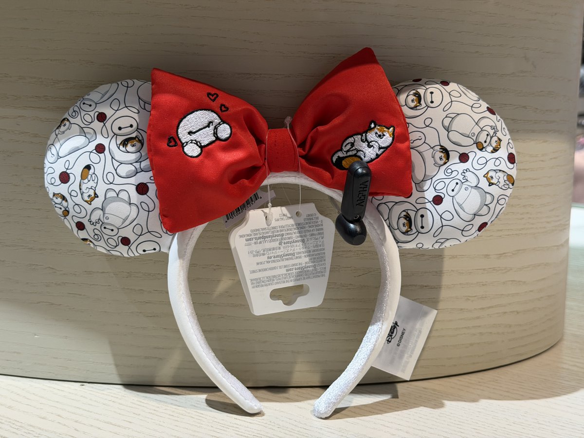 🤍✨新作グッズ✨ ベイマックスのカチューシャが発売！ 🤖🎀 #最新ミミ情報