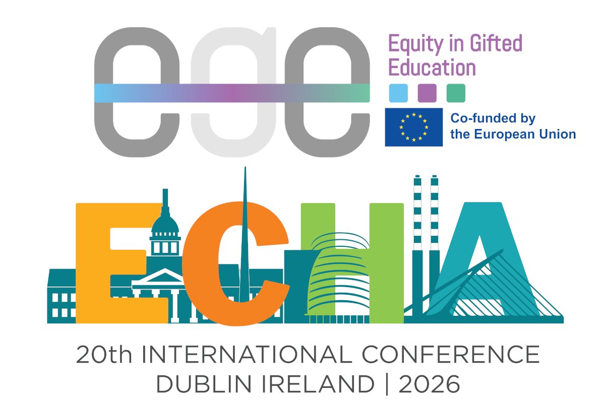 EGEteam_'s tweet image. We’re proud to share that the Erasmus+ project Equity in Gifted Education (EGE) has been accepted for presentation at #ECHA2026 in Dublin (12–15 Aug).

#GiftedEducation #EquityInEducation #ErasmusPlus #Inclusion #EducationResearch