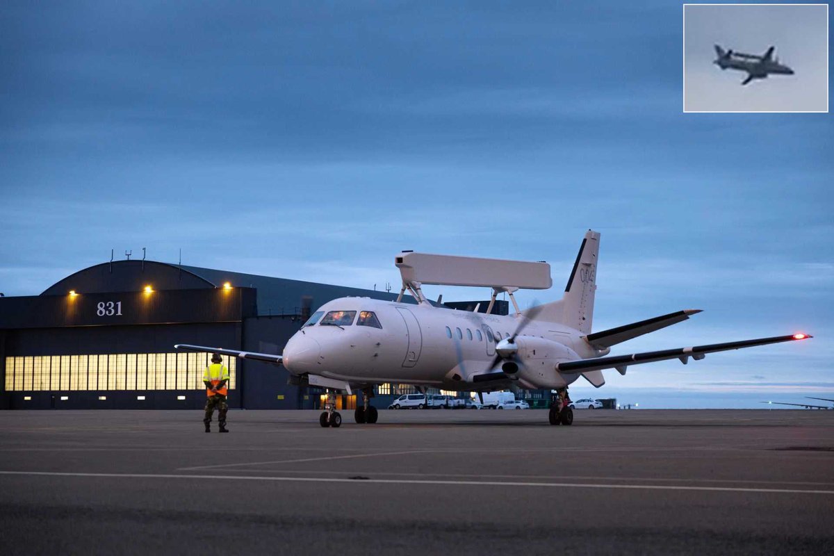 Ukraine deploys Swedish ASC 890 early warning aircraft for first time against Russian missile attacks