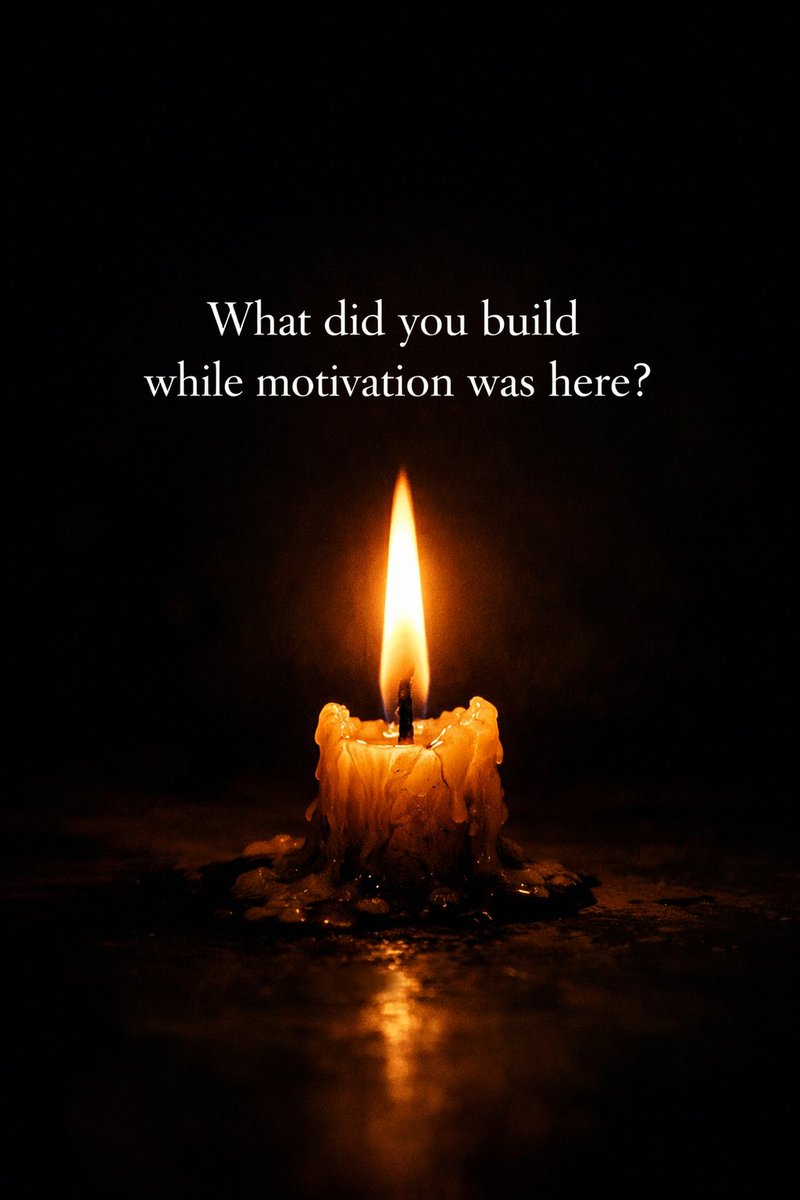 ThePowersWith's tweet image. Motivation will get you started.

Discipline will keep you going when motivation disappears. 

And it WILL disappear. The question is — what did you build while it was here?

That's the only question that matters.
#Mindset #Selfdiscipline