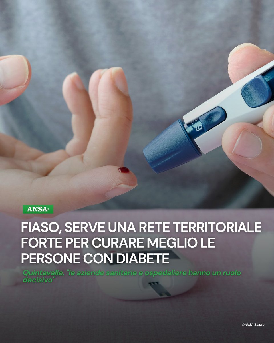 ANSA_Salute's tweet image. In occasione degli Stati Generali sul #diabete 2026, il presidente della @Fiaso_it Giuseppe Quintavalle ha sottolineato l'importanza di "rafforzare la capacità del sistema di garantire prevenzione, presa in carico e continuità assistenziale".
#ANSASalute
➡bit.ly/4sQd5g6