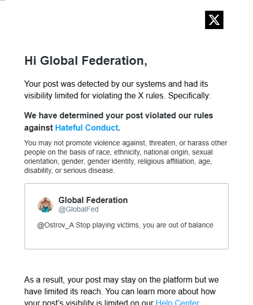 Imagine telling a criminal today on X not to play victim is considered a Hateful Crime