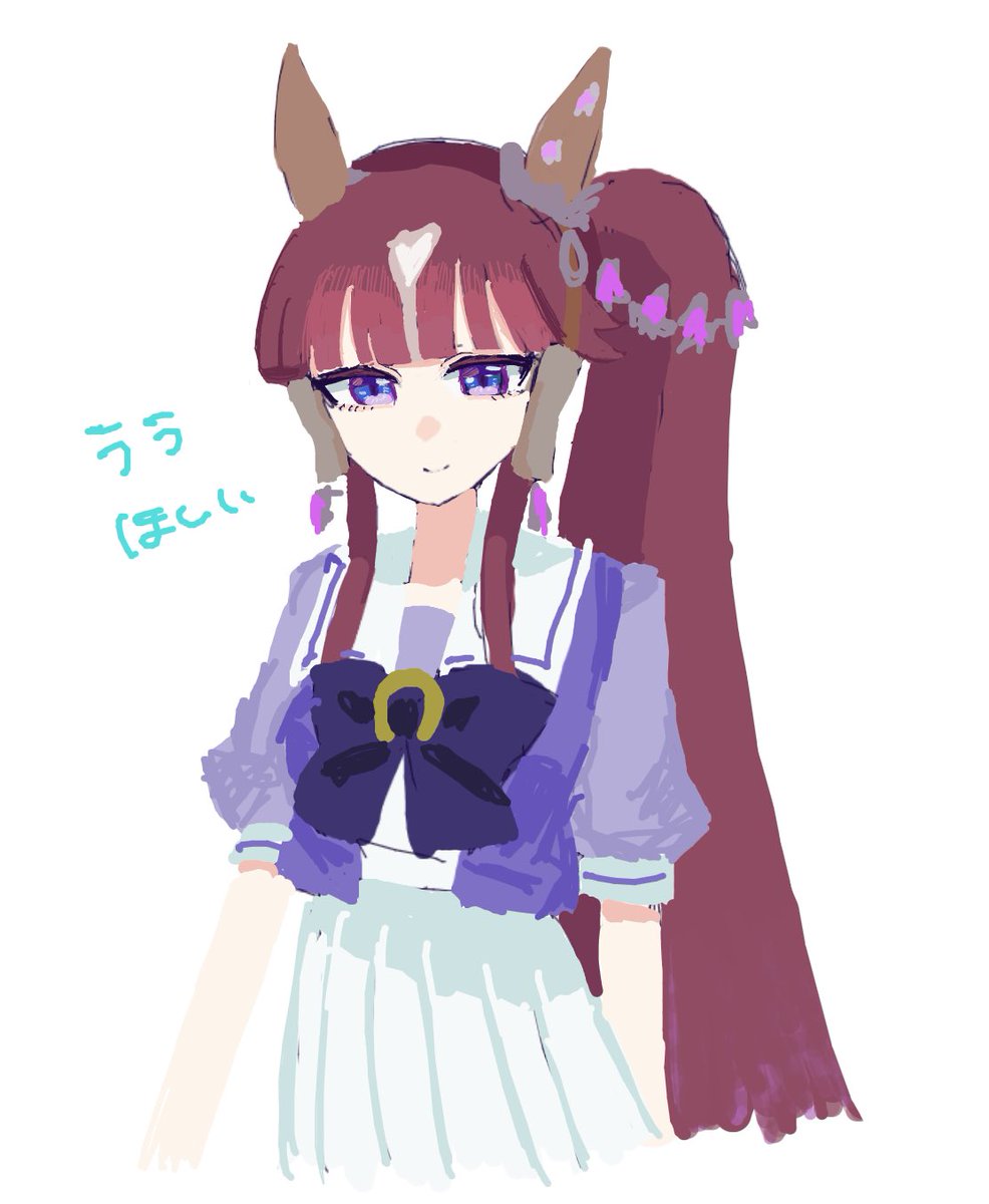 uma__41se's tweet photo. 絵チャやってみたくて、練習してみた　ララ https://t.co/2v6kYmJuhi