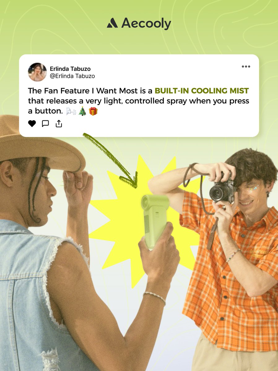 aecoolyofficial's tweet photo. Your feedback is our top priority.
It’s coming soon.
Stay tuned! 🚿
#staycool #portablefan #Aecooly #coldmaker #coolingsystem https://t.co/KDNw0KGOOd