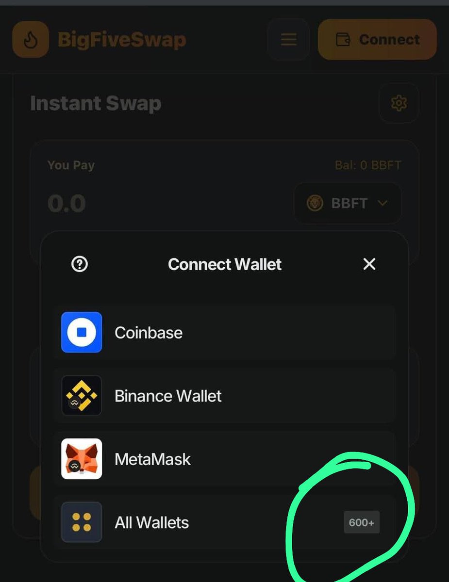 VengieZim's tweet image. Witb Bftswap yiu can connect to more than 600 wallets 

#check mate 👌