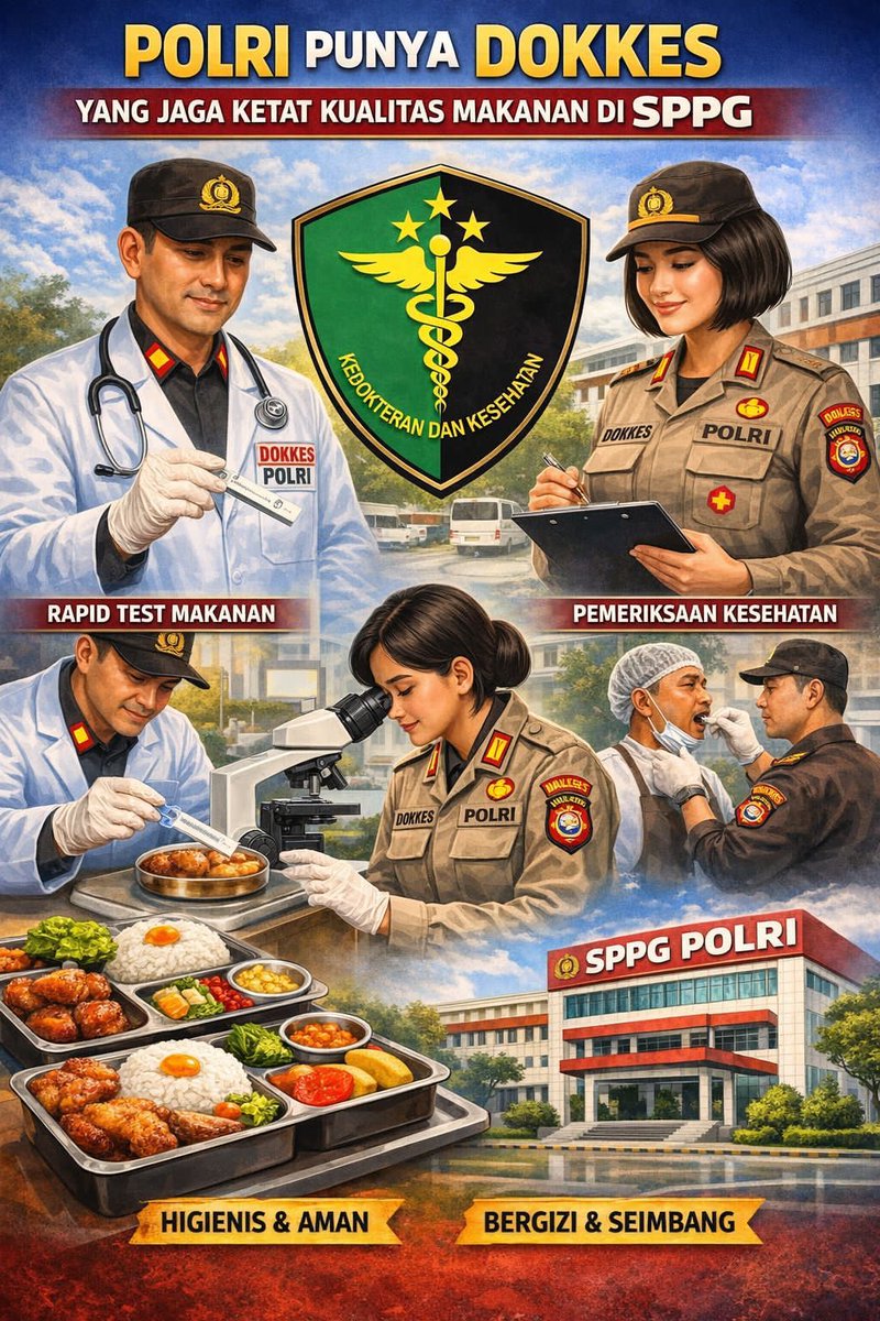 InfoSumbar00's tweet photo. SPPG Polri Buka Peluang Kerja dan Jaga Mutu Makanan #Polri #SPPG https://t.co/wmthEtfuIj