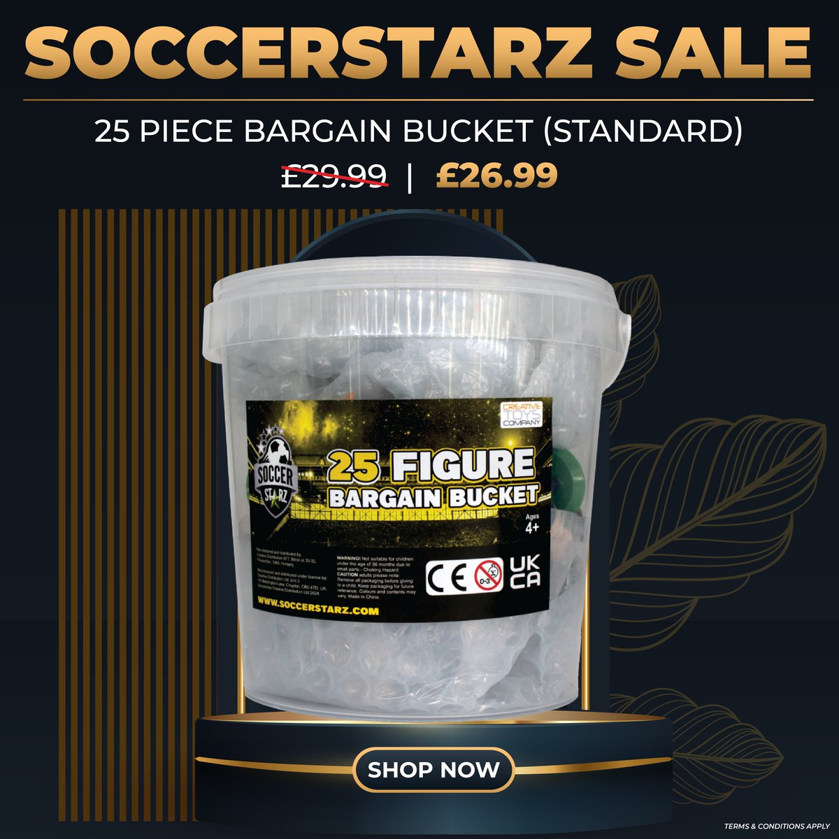 ctcSoccerStarz's tweet image. The iconic 25-Figure Bargain Bucket is on sale now for a limited time only! 🚨

Don't miss out ➡️ ow.ly/tMsx50Yxc9v

#SoccerStarz #SpecialOffer
