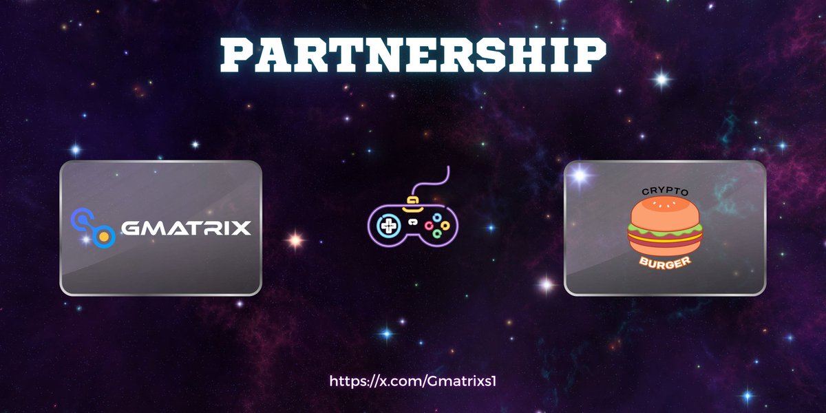 Gmatrixs1's tweet photo. 🎉 Excited to announce our new #Partnership with @CryptoBurgerBTC
🍔 Crypto Burger started as a leading Bitcoin Runes project. Today, it’s evolving into something bigger, a decentralized AI Agent network secured by Bitcoin.
#Gmatrixs #CryptoBurger #GameFi #Web3 #DeFi https://t.co/kB1i70YnLq