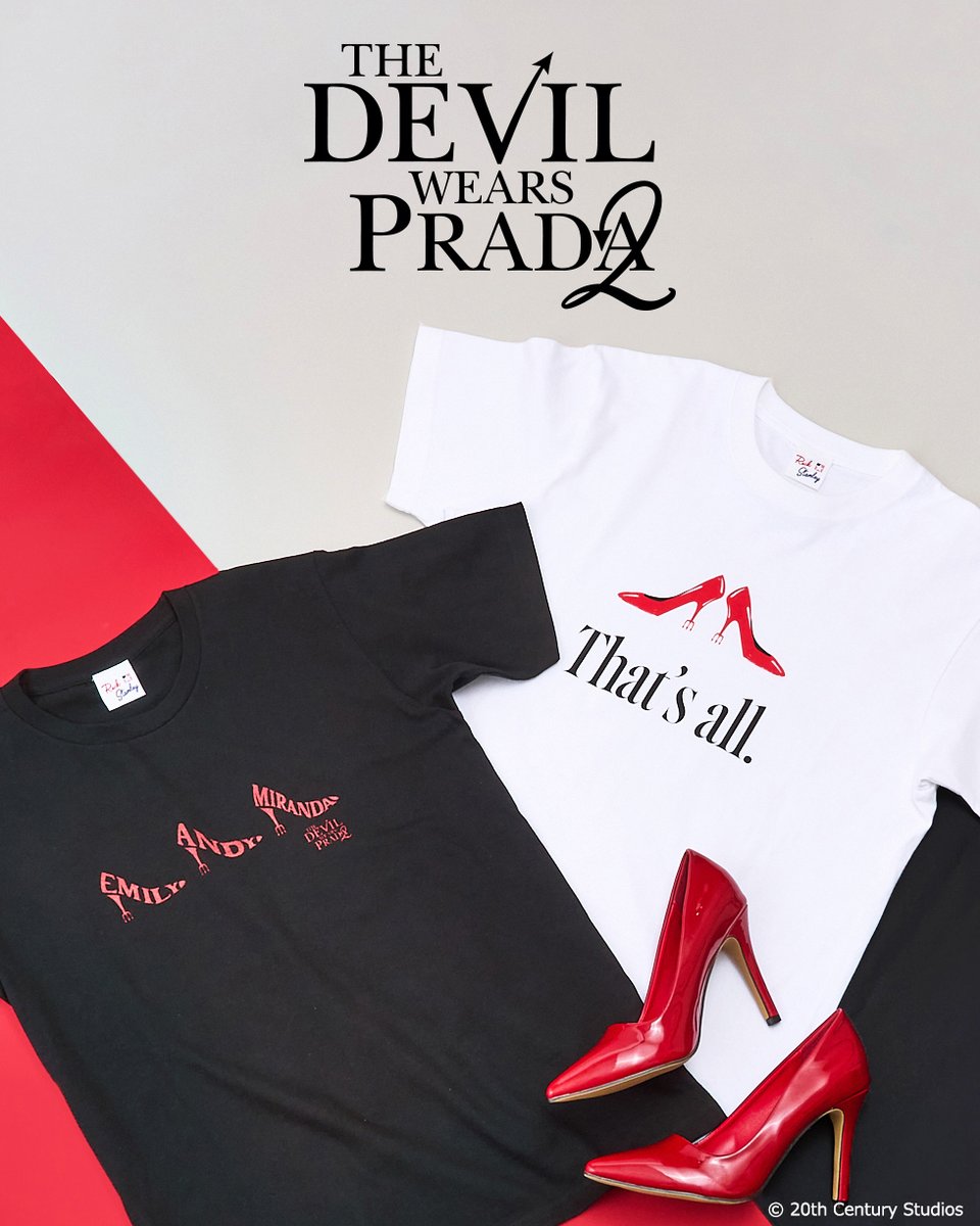 👠 THE DEVIL WEARS PRADA’s Collection 👠
映画『プラダを着た悪魔』＆待望の続編『プラダを着た悪魔2』の限定TシャツがPLAZAにラインアップ！✨
