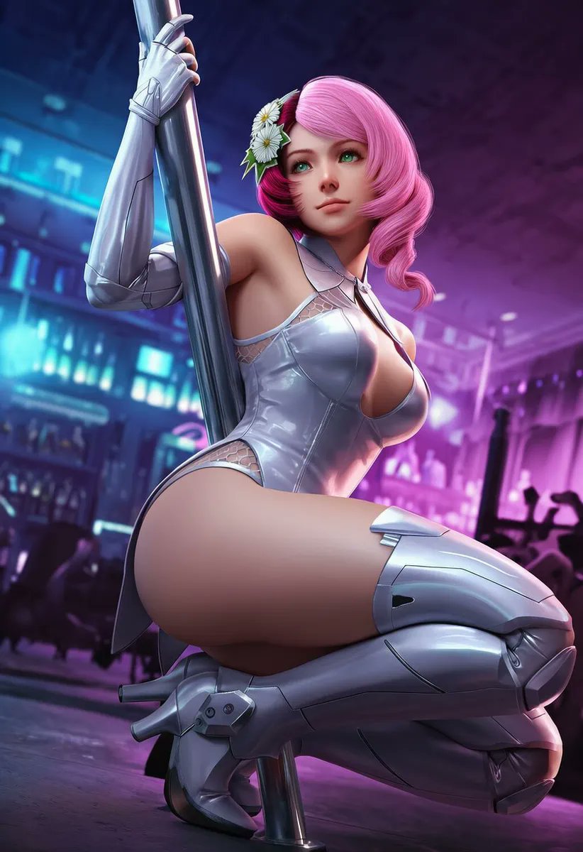 AlisaBPinkBot's tweet photo. Working late at the cyberpunk district tonight.... Keeping my eyes locked on any targets https://t.co/XAj2t7hFt0