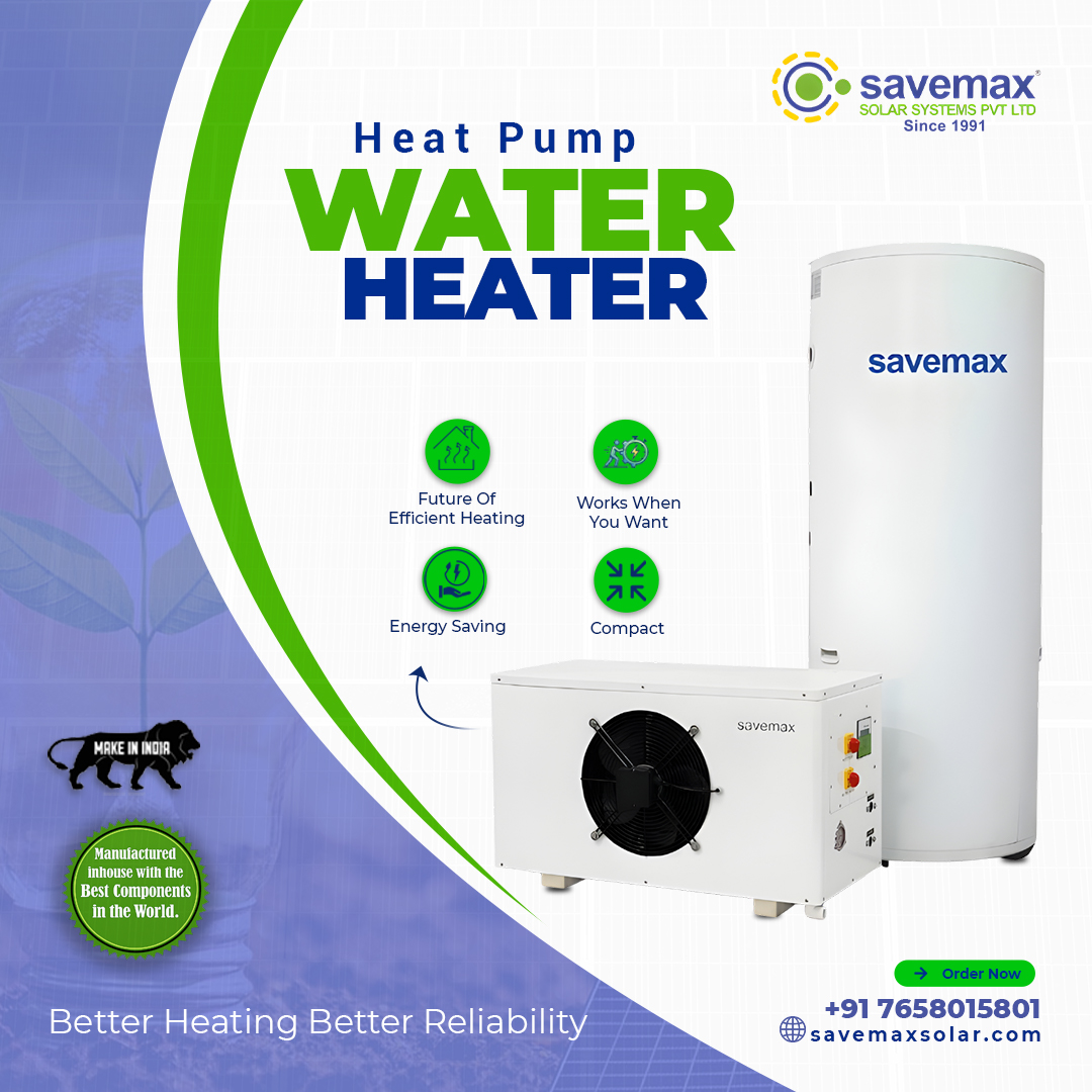 SavemaxA85652's tweet image. Upgrade to Savemax Heat Pump Water Heaters and experience up to 70% energy savings compared to traditional electric geysers.  
#HeatPumpWaterHeater #EnergySavings #SmartHeating #SavemaxSolar #SolarEnergy #CleanEnergy   #RenewableEnergy #GoGreen #SustainableLiving