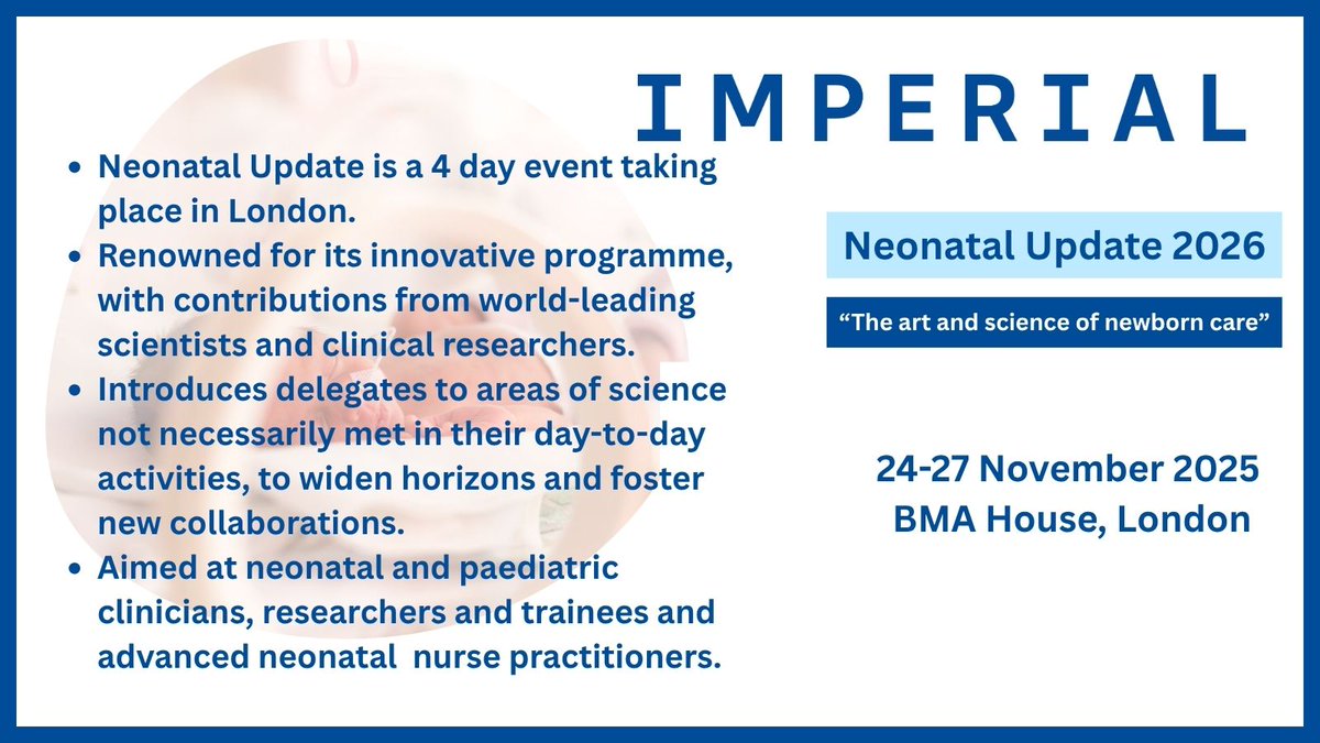 Neonatal Update Imperial College tweet media