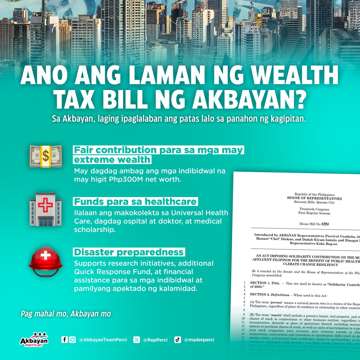 Rep. Perci Cendaña tweet media