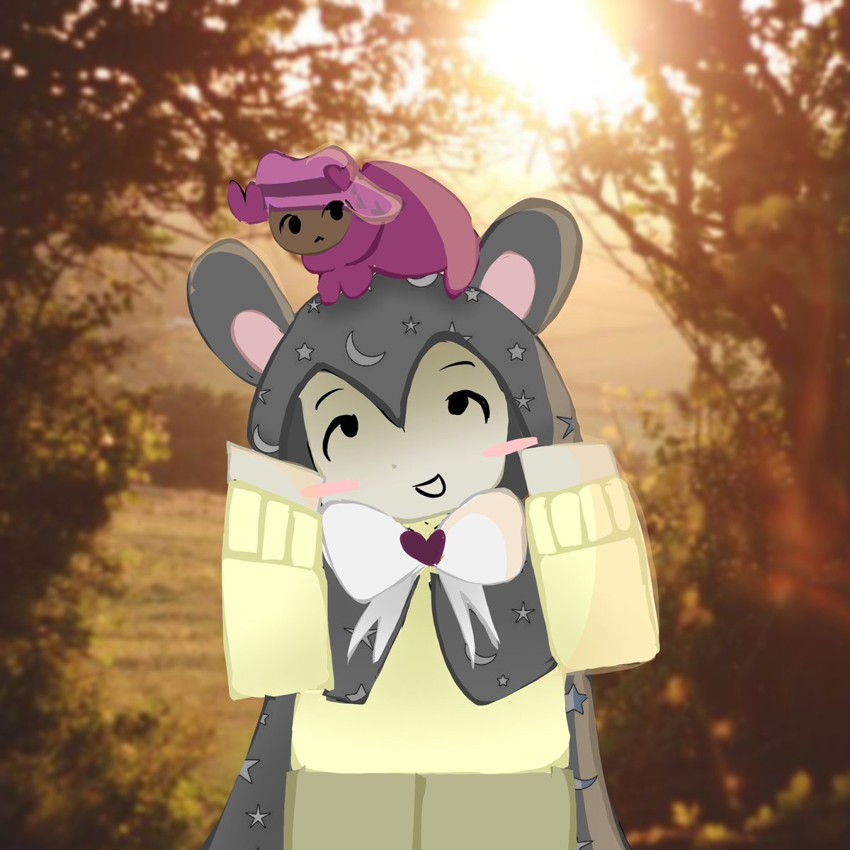 cloak333's tweet photo. went outside, saw a creature that looked like mom and we took a picture. c:
#dodrp #dieofdeath #parodytwt https://t.co/qhGBjH2BQr