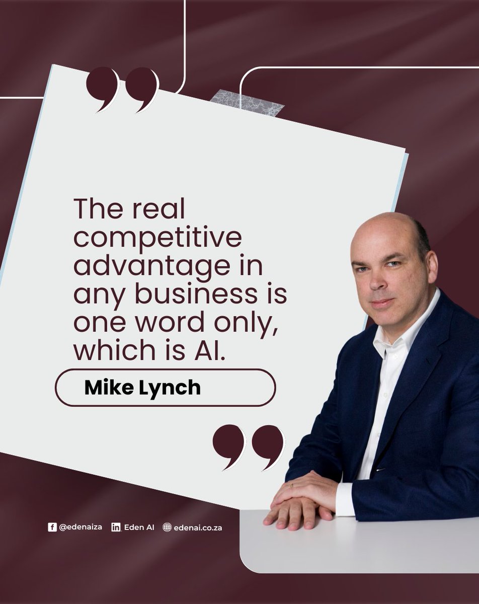 EdenAiza's tweet image. AI isn’t replacing creativity, it’s amplifying it
Businesses that combine human insight with intelligent technology aren’t just surviving, they’re leading
How are you using AI to move faster and serve better
#EdenAI #AIInnovation #AIForBusiness #FutureReady #DigitalTransformation