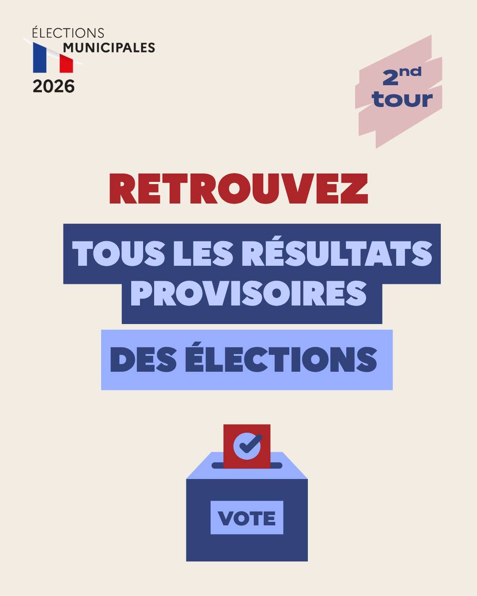 Image de Préfet de l'Allier - #Muncipales2026 | Retrouvez tous les résultats provisoires des élections municipales sur : https://w