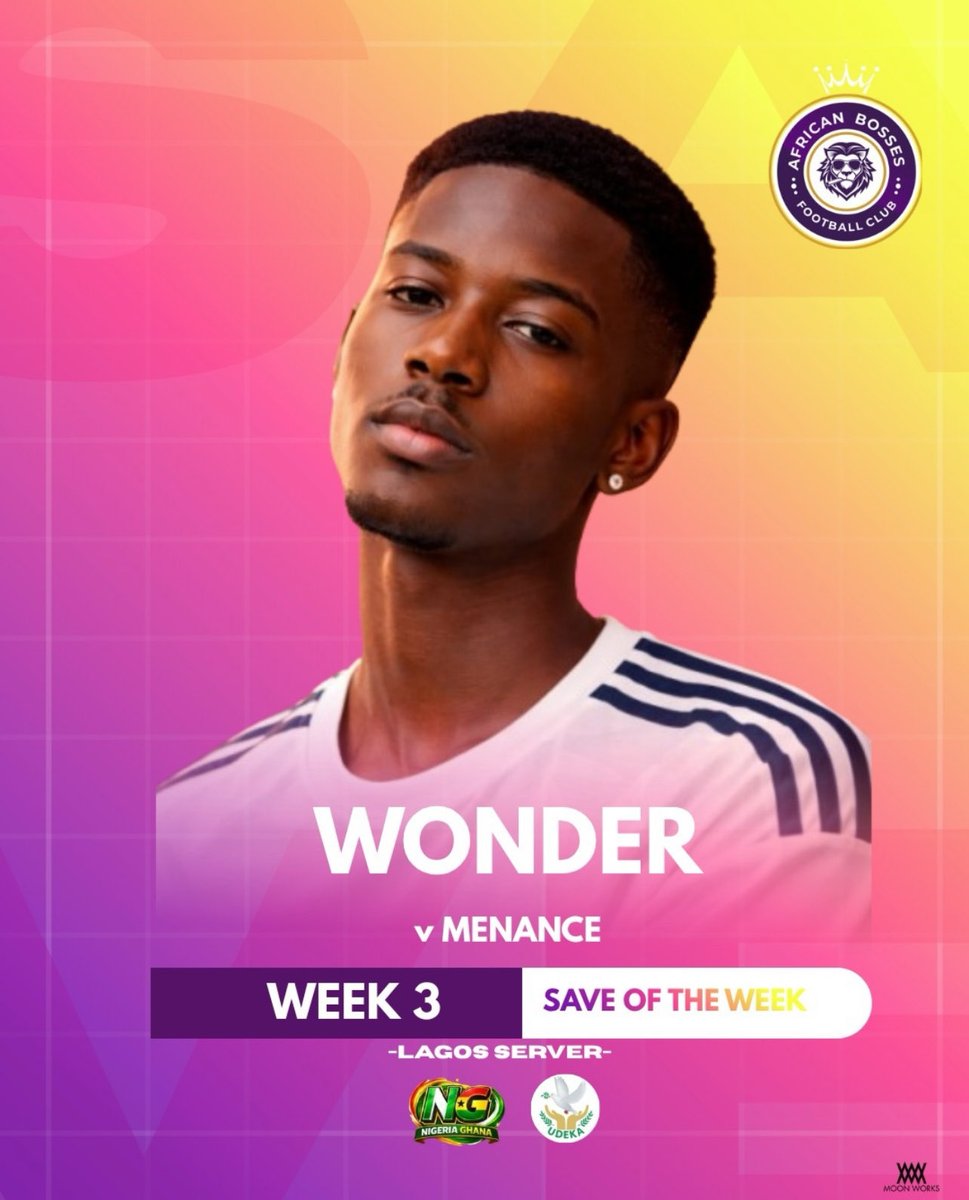 africabosses_fc's tweet photo. Congrats to our very own wonder for wining best save of the week https://t.co/KSedy1pQRM