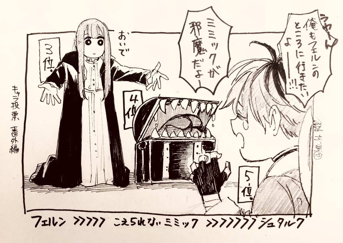 前回はみみっくに阻まれたから…っ(番外編の1人1キャラ投票時) 